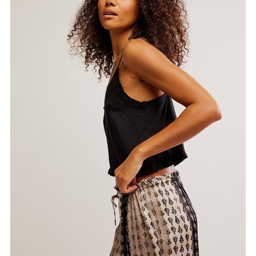 SOLD! SOLD!!!     FREE PEOPLE Pieces Of You Cami / Black NWT sz XL - Picture 4 of 7